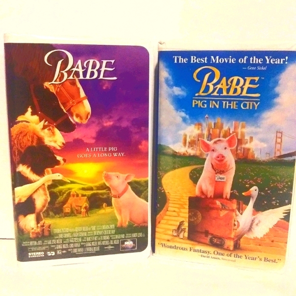 BABE the pig VHS video 2 different tapes - Picture 1 of 7